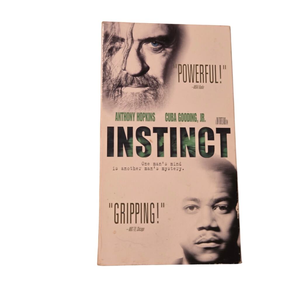 Instinct VHS Tape 1999 Touchstone Video Anthony Hopkins Cuba Gooding Jr.